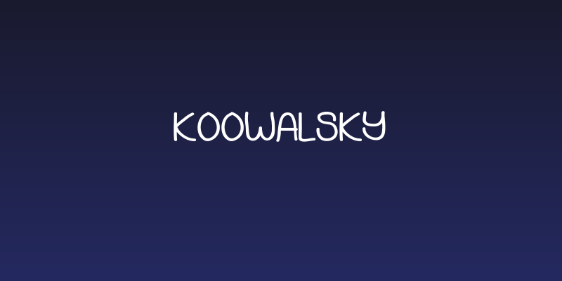 Koowalsky Social Header