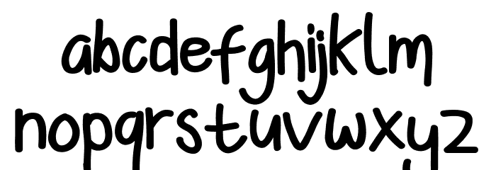 Koowalsky Font LOWERCASE