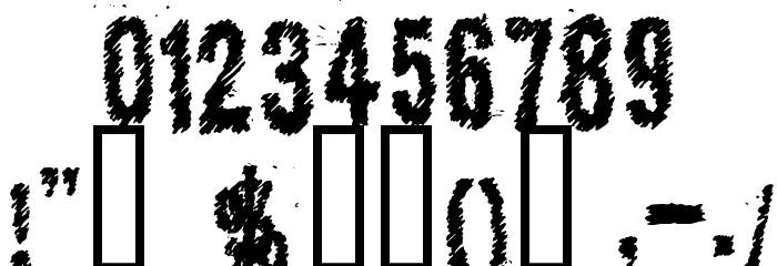 KopanyicaStrasse Font OTHER CHARS