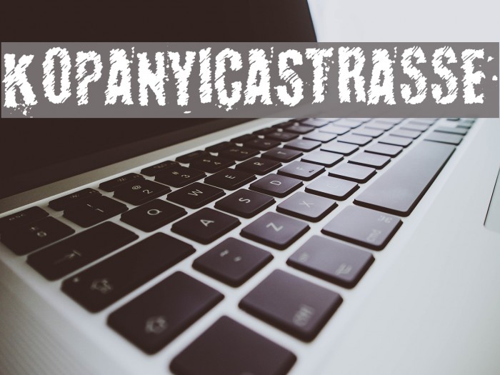 KopanyicaStrasse Font examples