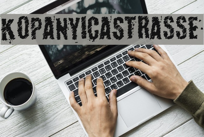 KopanyicaStrasse Font examples