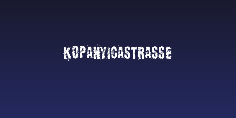 KopanyicaStrasse Social Header