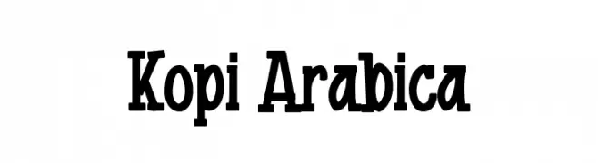 Kopi Arabica  les polices de caractères gratuit tlcharger
