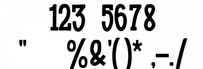 Kopi Arabica Font OTHER CHARS