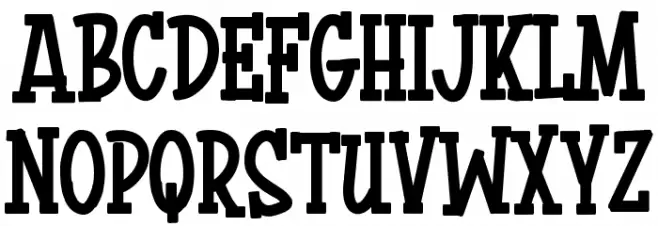 Kopi Arabica Schriftart Groß