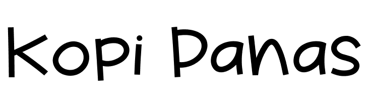 Kopi Panas  フリーフォントのダウンロード