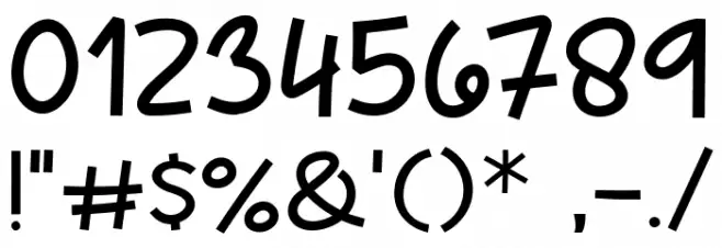 Kopi Panas Font OTHER CHARS