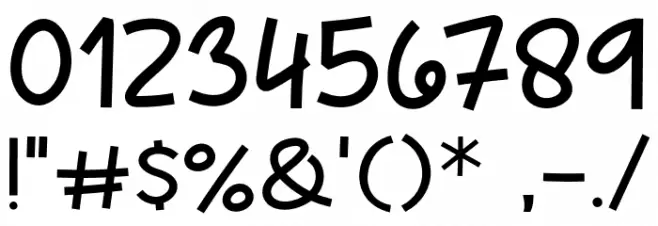 Kopi Panas Font OTHER CHARS