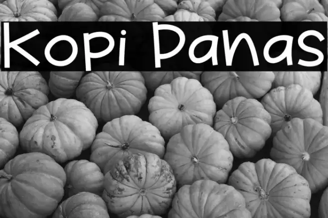 Kopi Panas Font examples