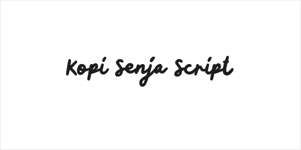 Kopi Senja Script Logo
