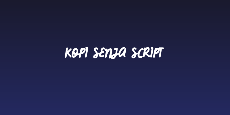Kopi Senja Script Social Header
