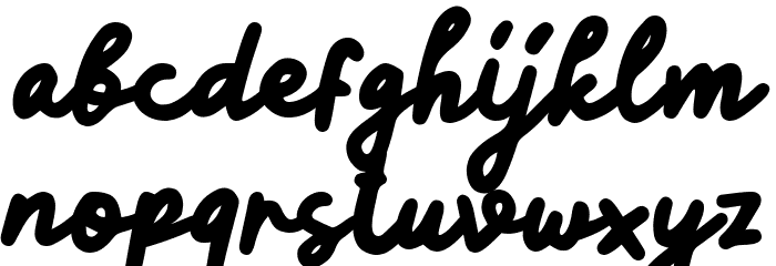 Kopi Senja Script Font LOWERCASE