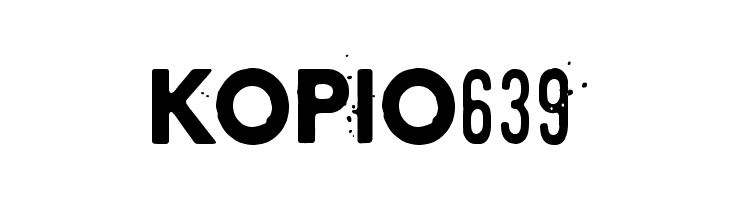 Kopio 639  フリーフォントのダウンロード