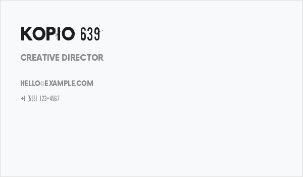 Kopio 639 Business Card