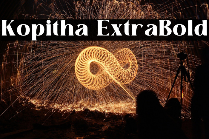 Kopitha ExtraBold Example 1