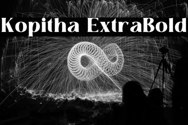 Kopitha ExtraBold Font examples