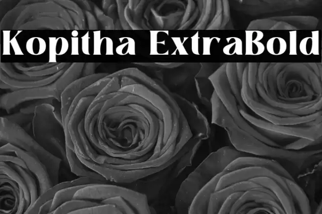 Kopitha ExtraBold Font examples