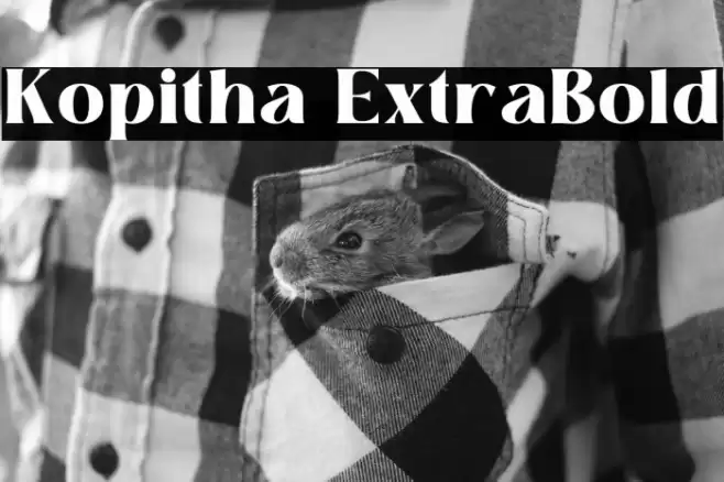 Kopitha ExtraBold Font examples