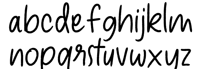 Koplak Font LOWERCASE
