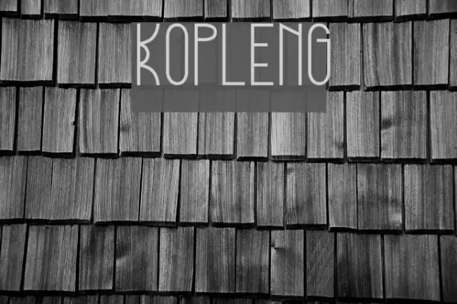 Kopleng Font examples