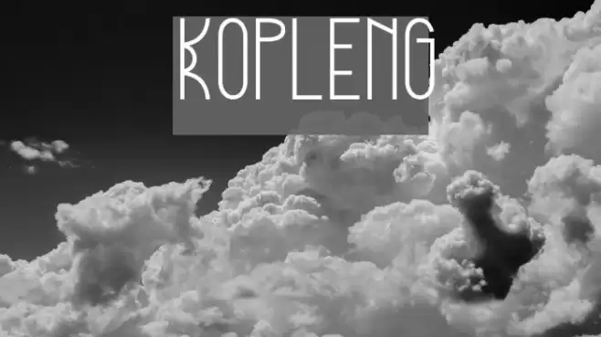 Kopleng Font examples