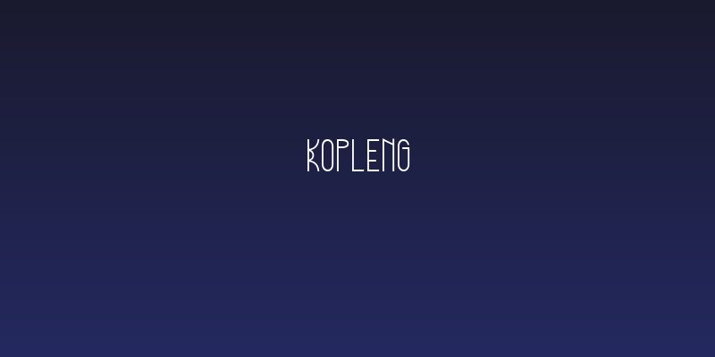 Kopleng Social Header