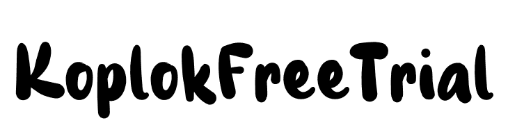 Koplok Free Trial  免费字体下载
