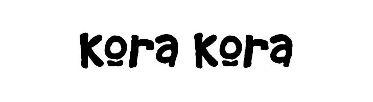 Kora Kora  font caratteri gratis