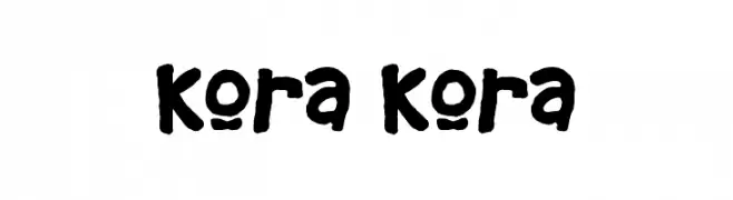 Kora Kora  नि: शुल्क फ़ॉन्ट्स डाउनलोड