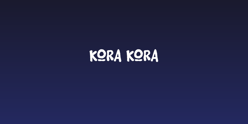 Kora Kora Social Header
