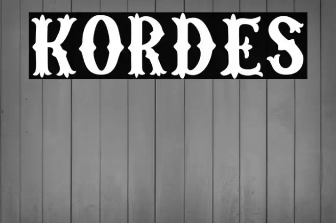 Kordes Font examples