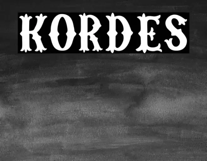 Kordes Font examples