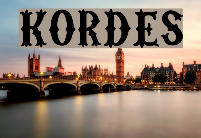 Kordes Font examples