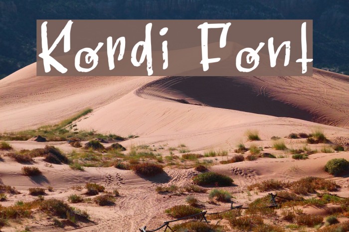 Kordi Font examples