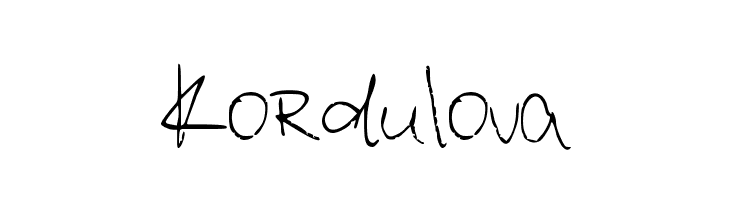 Kordulova  免费字体下载