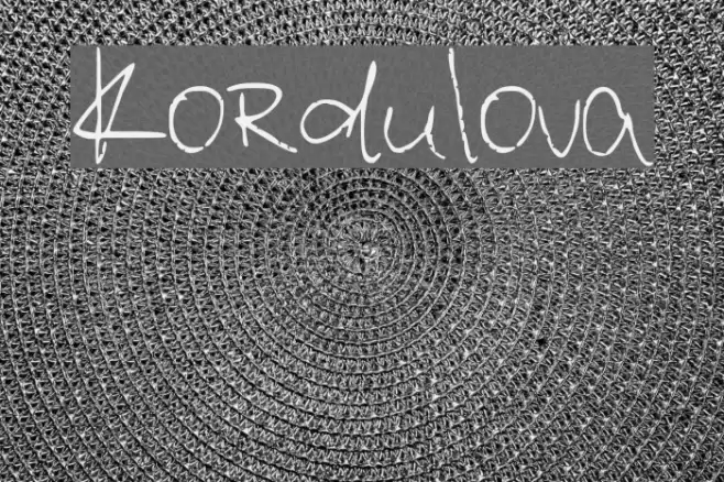 Kordulova Caratteri examples