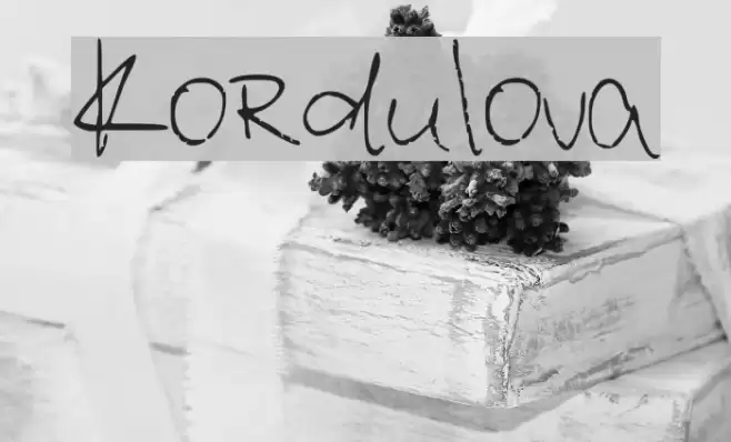 Kordulova Caratteri examples