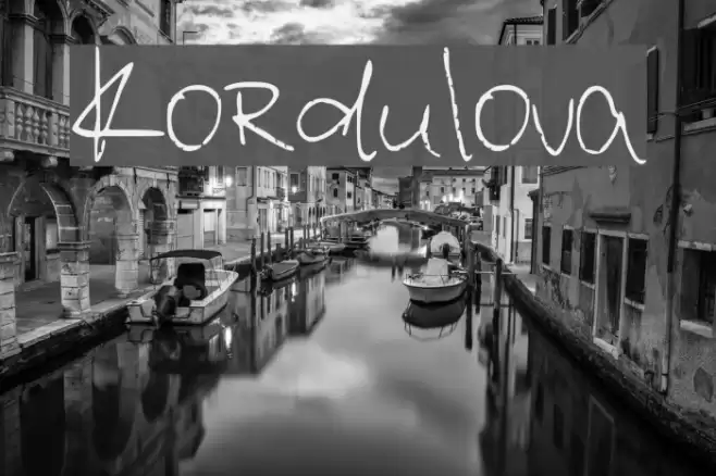 Kordulova Caratteri examples