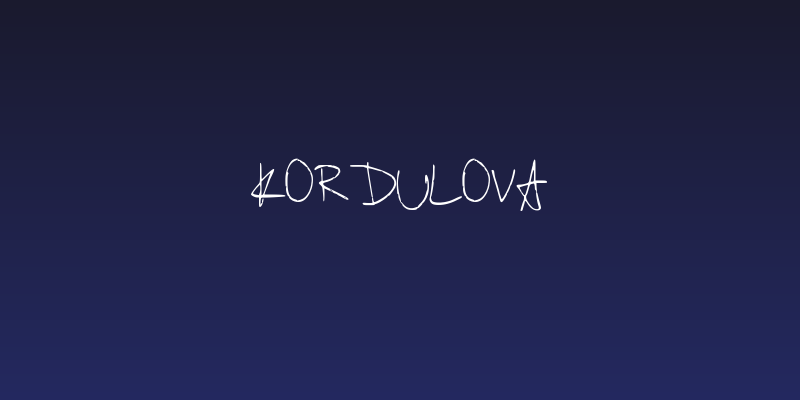 Kordulova Social Header
