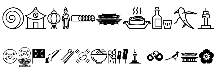 Korean Icons Font OTHER CHARS