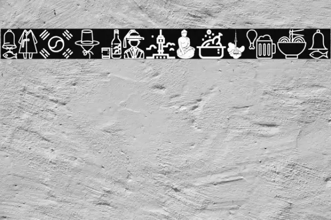 Korean Icons Шрифта examples