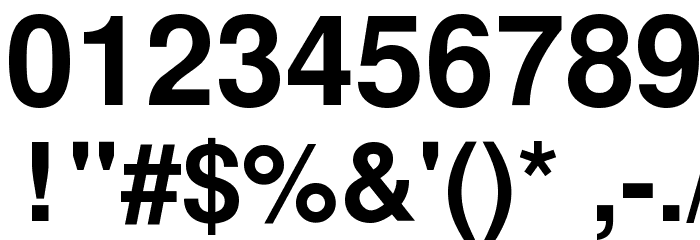 KoreanSansSSK Bold Font OTHER CHARS