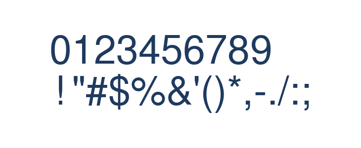 KoreanSansSSK Other Characters
