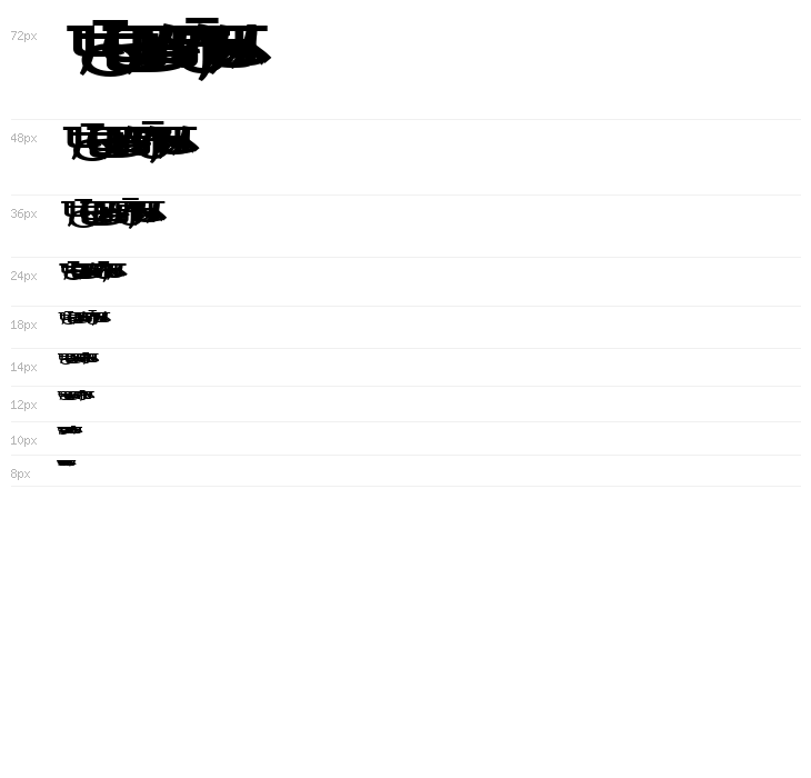 KoreanSansSSK Waterfall