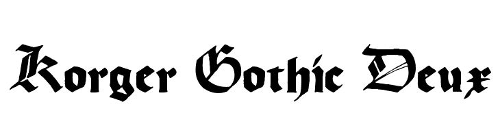 Korger Gothic Deux Font