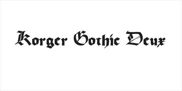 Korger Gothic Deux Logo