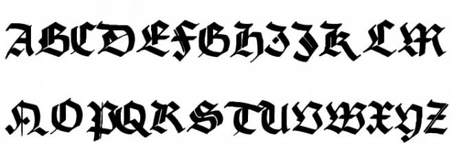 Korger Gothic Polices MAJUSCULES