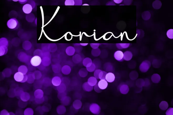 Korian Example 1