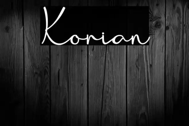 Korian Font examples