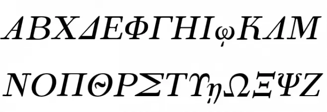 Korinthus Italic 字体 大写